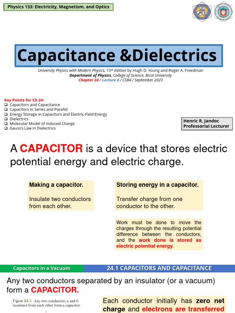 Capacitors: Theory and Applications | PDF | Capacitor | Capacitance