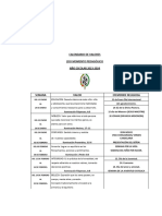 Calendario de Valores 2do Momento Pedagogico