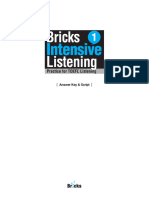 Bricks Intensive Listening - L1 - Answer Key