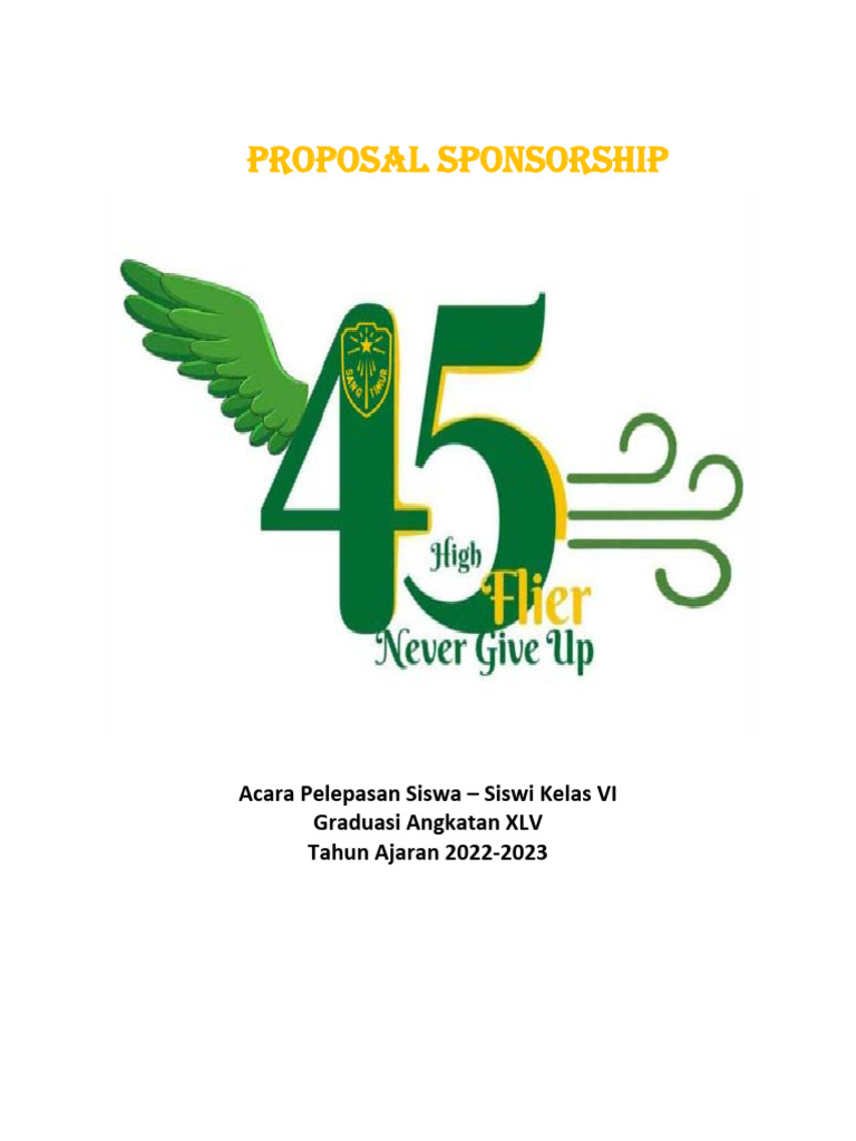 Sponsorship Proposal PDF