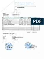 Mooring Report MV Valiant