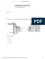 QUIMICA PRERREQUISITOS - Google Forms