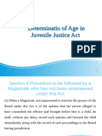 Determinatin of Age in Juvenile Justice Act by Jyotsna