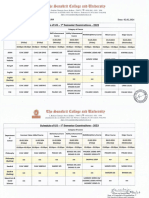 Schedule of UG 1st Semester Examinations, 2023