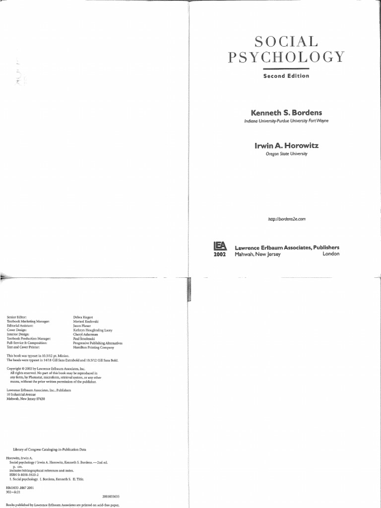 Social Psychology | PDF