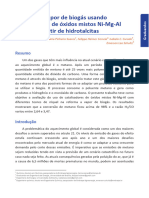 Reforma A Vapor de Biogás Usando Catalisadores de Óxidos Mistos Ni-Mg-Al Obtidos A Partir de Hidrotalcitas