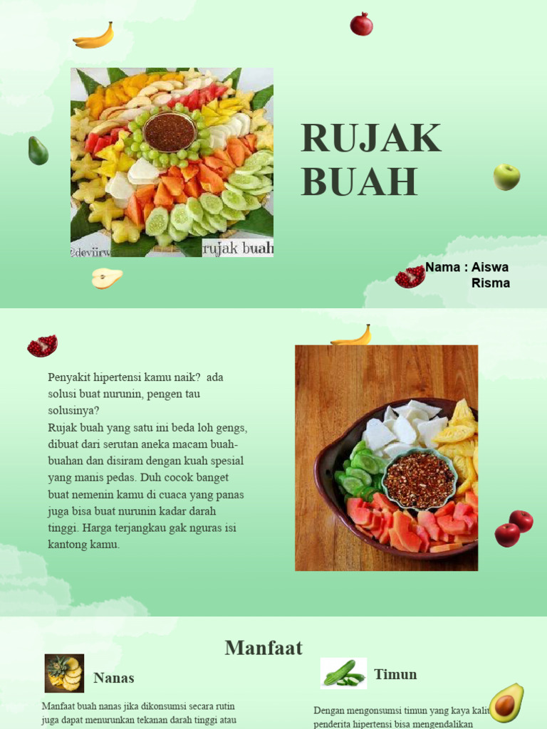 Manfaat dan Resep Rujak Buah Sehat | PDF