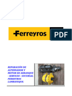 Reparación de Alternador y Motor de Arranque - Servicio Ferreyros Sucursal Lambayeque