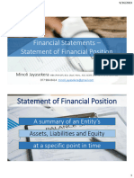 Statement of Financial Position