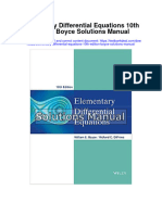 Ebook Elementary Differential Equations 10Th Edition Boyce Solutions Manual Full Chapter PDF