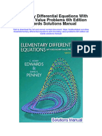 Ebook Elementary Differential Equations With Boundary Value Problems 6Th Edition Edwards Solutions Manual Full Chapter PDF