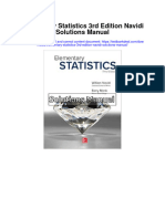 Ebook Elementary Statistics 3Rd Edition Navidi Solutions Manual Full Chapter PDF