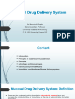 Mucosal Drug Delivery System