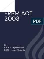 Summary-FRBM ACT 2003