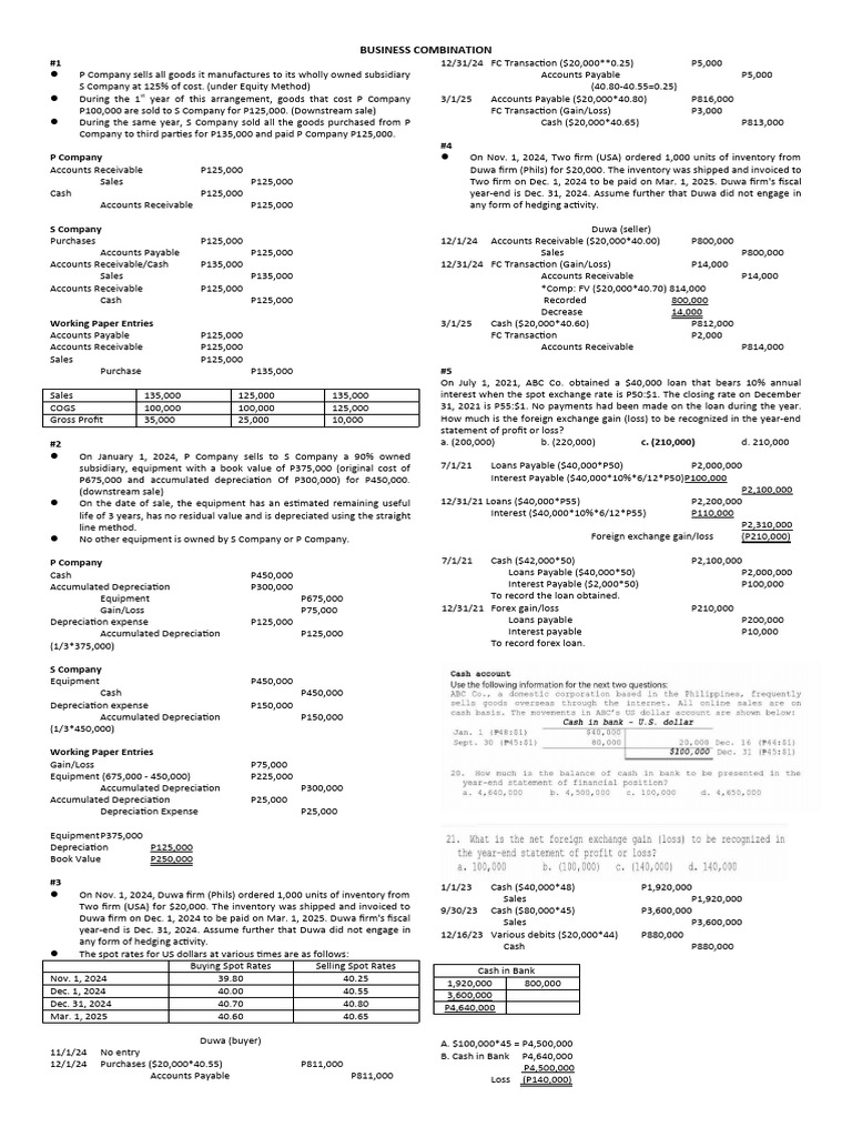 Buscom Exam Notes Pdf Accounts Payable Book Value