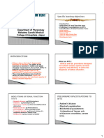 RENAL FUNCTION TESTS (Lecture)