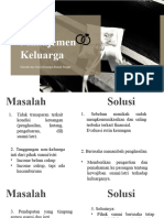 Manajemen Keluarga (Masalah&Solusi Keuangan)