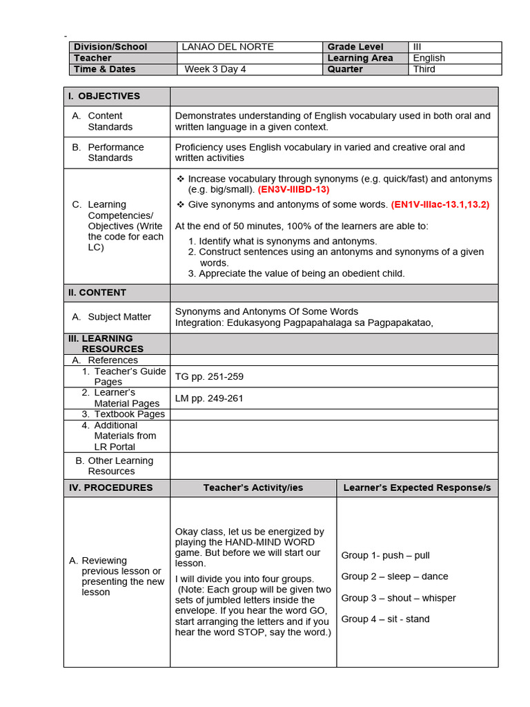 Day 4 | PDF | Learning | Teachers