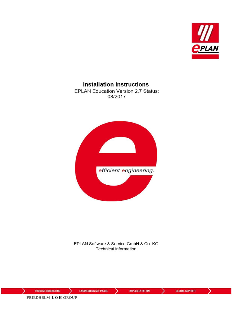 EPLAN Education 2.7 Installation Instructions EN-2 | PDF | Installation ...