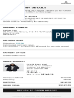 Order History Details Uniqlo SG