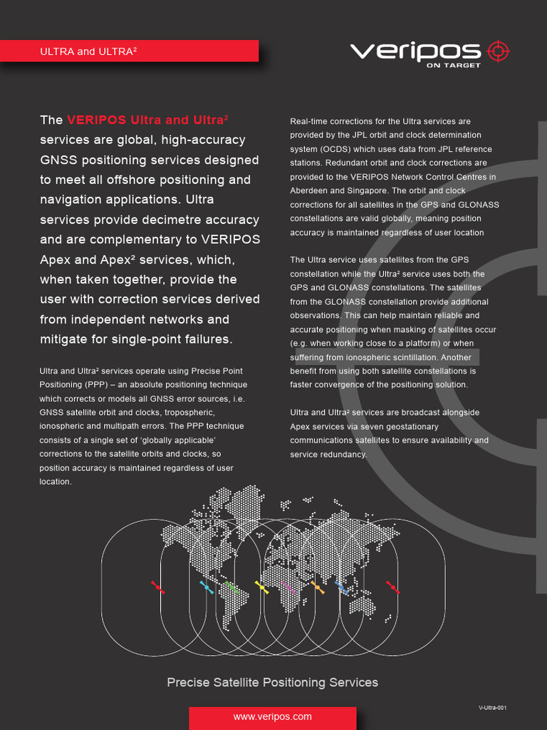 VERIPOS Ultra & Ultra2 GNSS Services | PDF | Global Positioning System ...