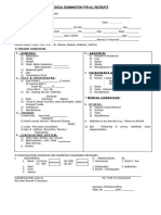 GPL Pre Employment Medical Examination Form - Draft - 08.09.2018