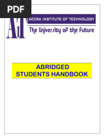 Ait Students Handbook-Abridged Version