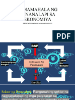 GROUP 5 CORAL-Pamamahala NG Pananalapi Sa Ekonomiya