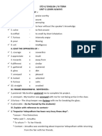 STD V English Lesson - 1 - III Term