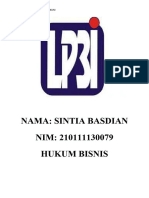 Tugas Induvidu Hukum Bisnis Sintia Basdian