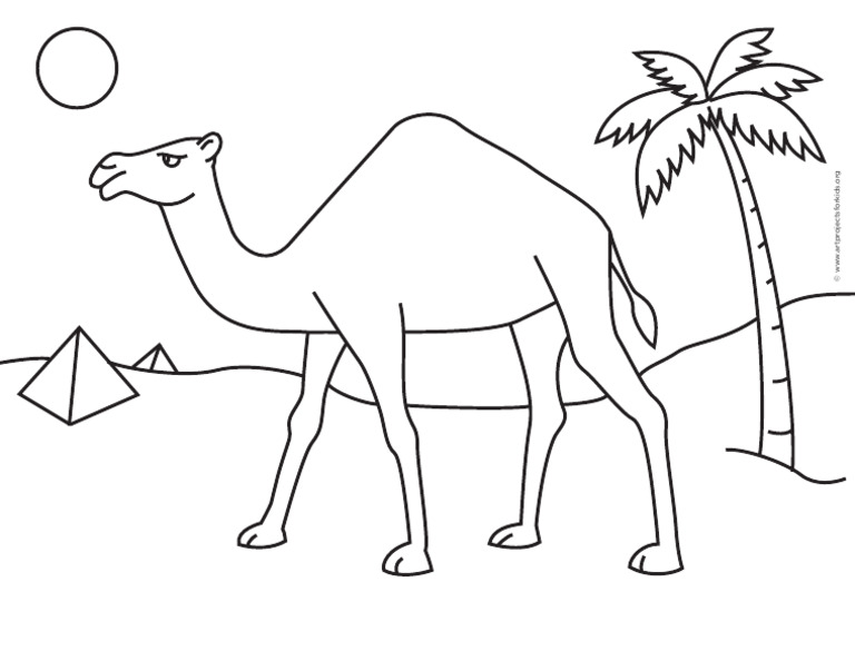 Camel Coloring Page | PDF