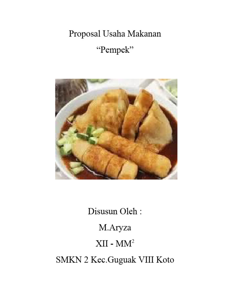 Proposal Usaha Makanan Pdf