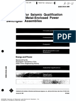 C37.81 Guide for seismic qualification class 1E metal enclosed pow swtgear assemblies