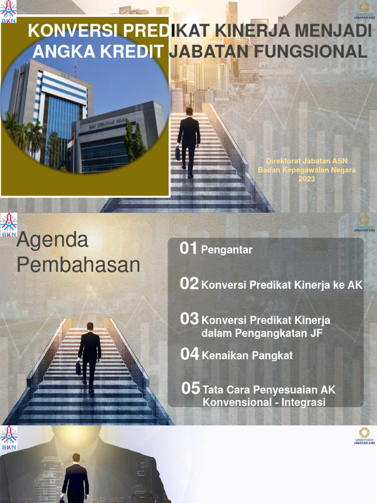 Konversi Predikat Kinerja Menjadi AK JF Perban 3 Tahun 2023 | PDF