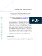 Cyclegan Models For Mri Image Translation: Cassandra Czobit and Reza Samavi