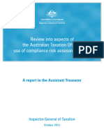 Review Into Aspects of The Australian Taxation Office's Use of Compliance Risk Assessment Tools