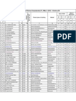 Retirements for 2012