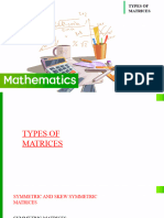 Cc13-Types of Matrices