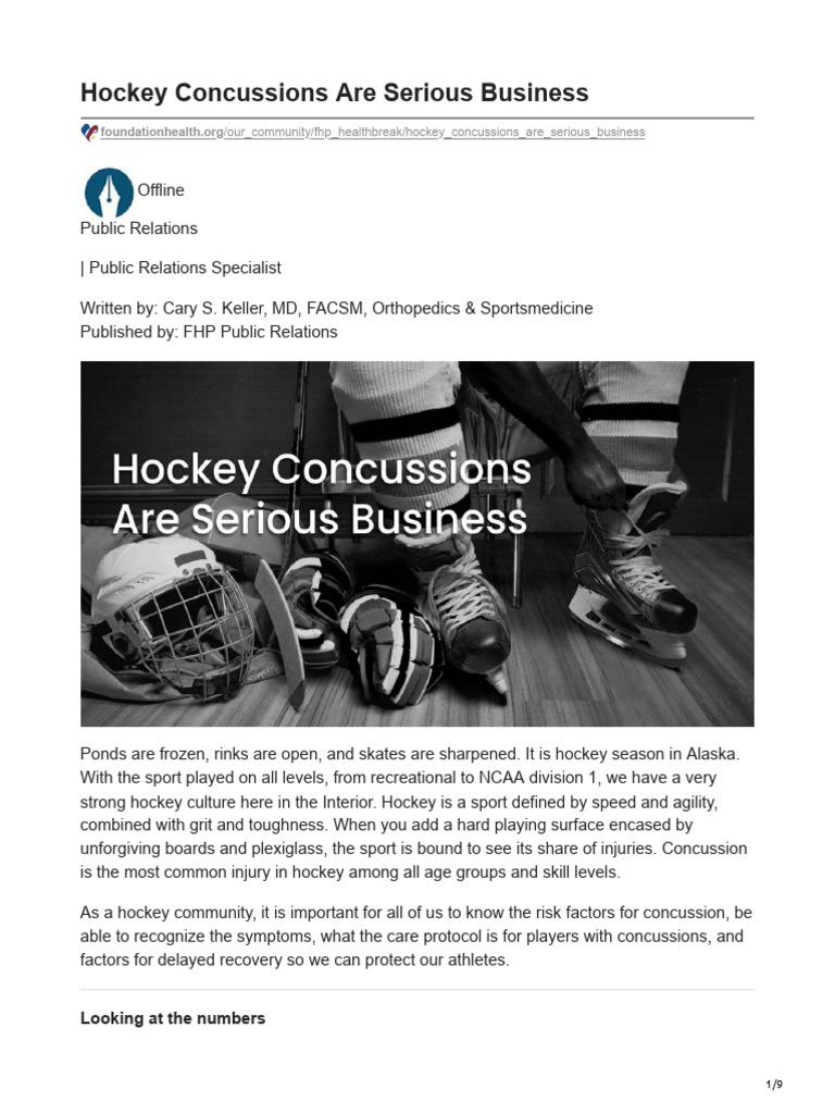 Concussions Are Serious Business PDF