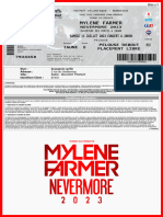 Mylene Farmer: Samedi 15 Juillet 2023 Concert A 20H30