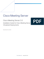 Cisco Meeting Server 3 0 Installation Guide For Virtualized Deployments
