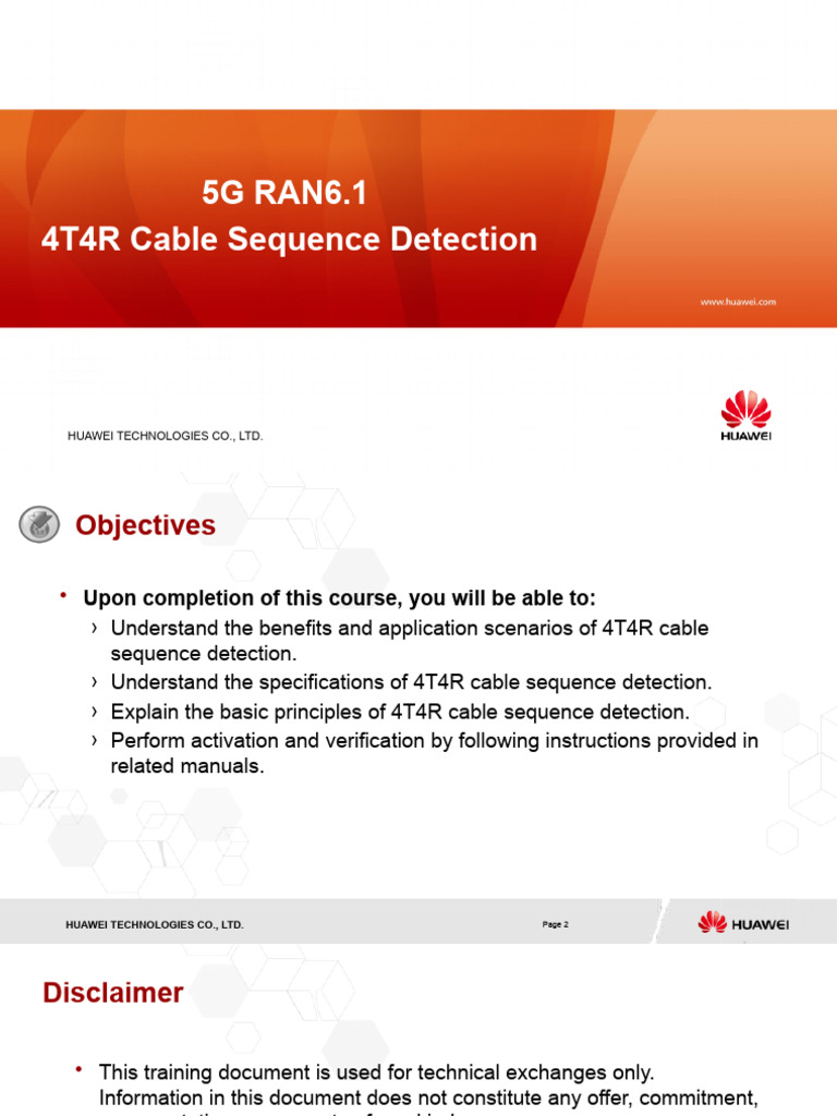 5G RAN6.1 FDD 4T4R Cable Sequence Detection | PDF | Antenna (Radio) | Mimo