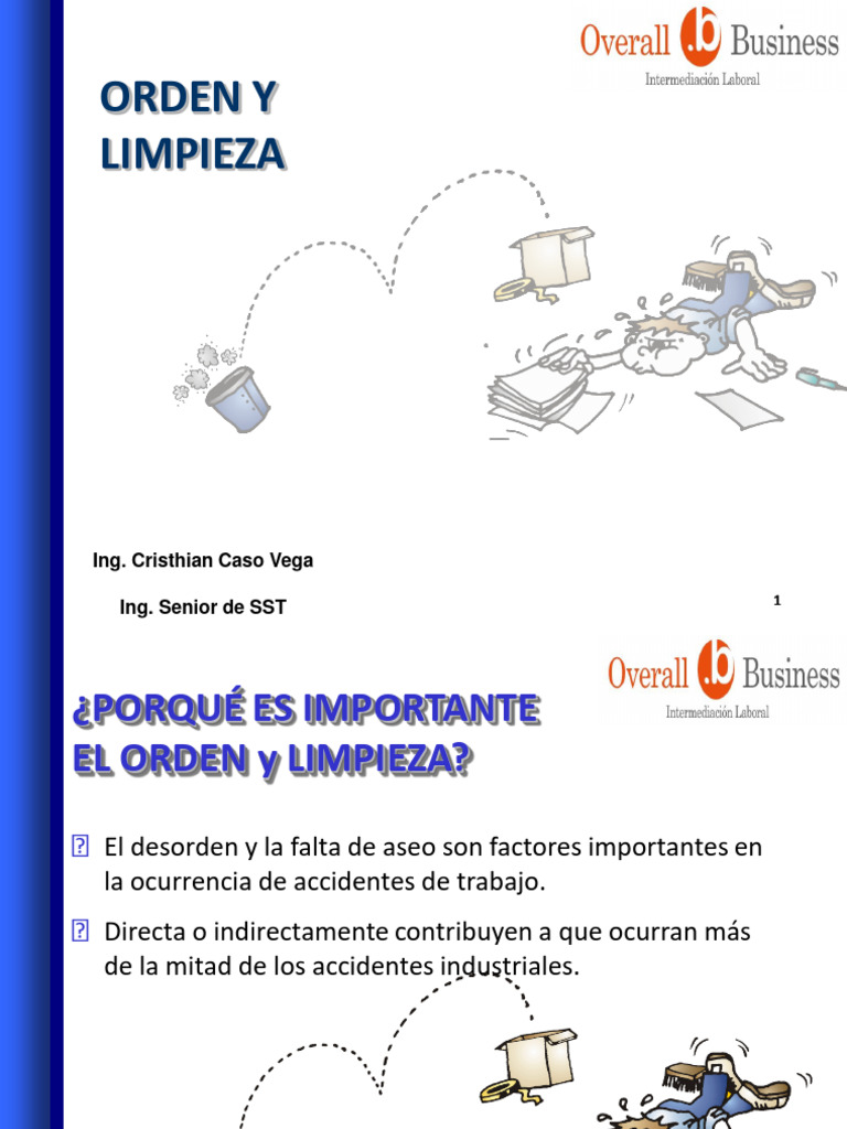 Orden y Limpieza en el Trabajo | PDF | Agua | Solvente