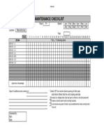 Evaporative Service Record