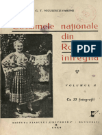 G, T, Niculescu-Varone - Costumele Nationale Din Romania, Intregita - Vol. 2 - 1937