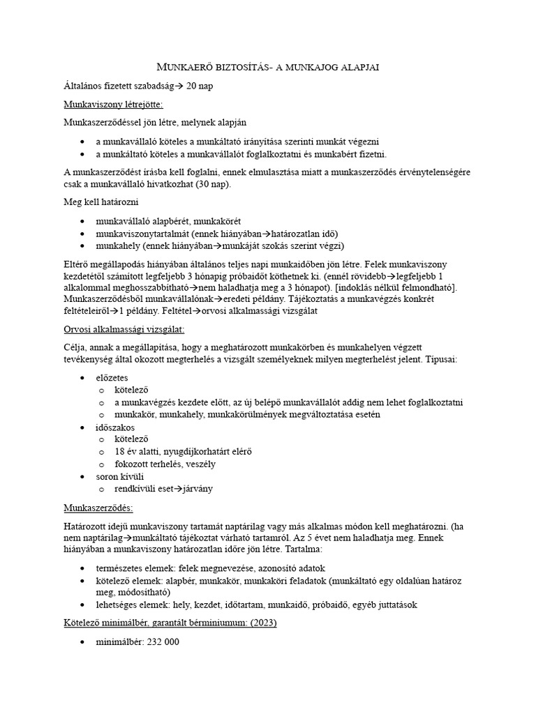 Munkaer Biztos t s PDF