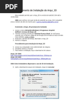 Procedimento de Instalação Arqui_3D 2000x10