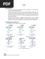 Fig. 4.1 Classification of Follower: Department of Mechanical Engineering