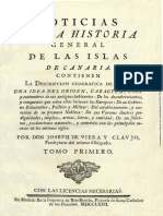 Prólogo de Noticia General de Las Islas de Canarias