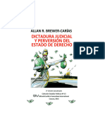 DICTADURA JUDICIAL Y PERVERSION DEL ESTADO DE DERECH0